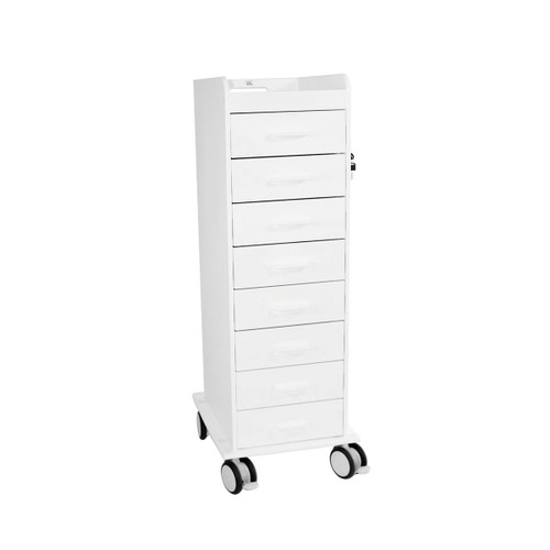 TL 8D Cart with White Drawers-TRIPPNT 53576