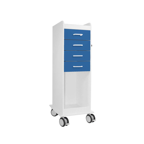 TL 4D Cart with Global Blue Drawers-TRIPPNT 53582