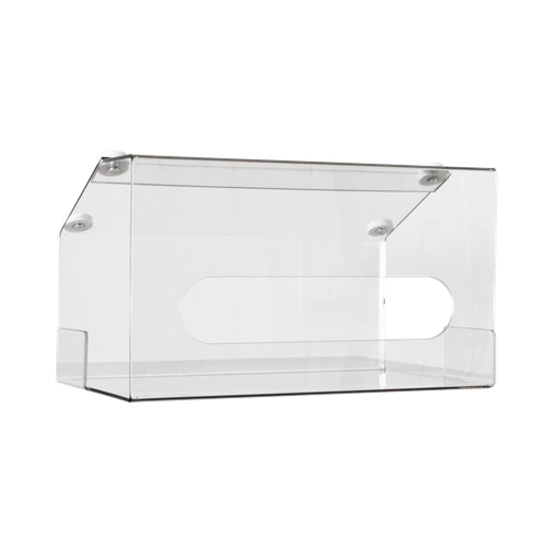 Undermount Two-Bin Large Clear Kimwipe Dispenser, Magnet Mount-TRIPPNT 54000