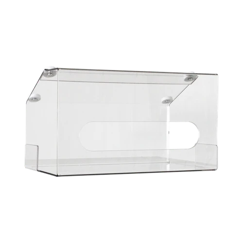 Undermount Two-Bin Large Clear Kimwipe Dispenser, Magnet Mount-TRIPPNT 54000