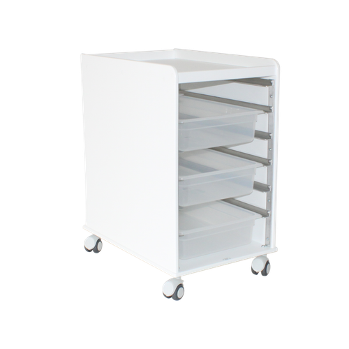 LabFlow Hood Cart Comes with three 4" deep polypropylene trays-TRIPPNT 54100