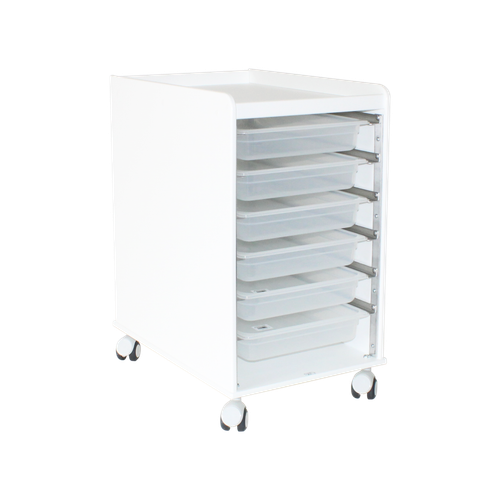 LabFlow Hood Cart Comes with three 2.5" deep polypropylene trays-TRIPPNT 54101
