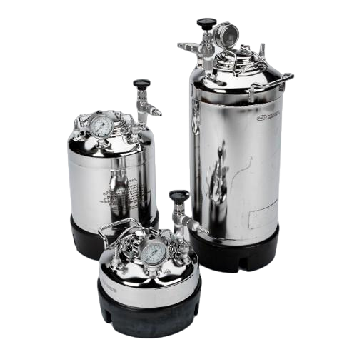 Stainless steel pressure vessel, 3.78 L, 1 Gallon Capacity, 1/pk-PALL 97134