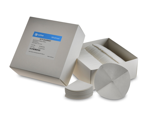 Whatman Grade 41 Quadrant Folded Filter Paper, 125 mm, 500/pk-CYTIVA 10380205