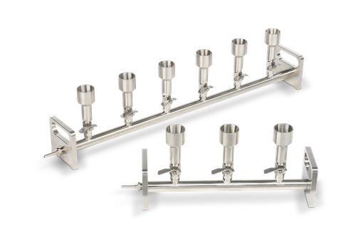 Whatman Multiple Vacuum Filtration Apparatus, stainless steel filter funnel three-place manifold, recommended for microbiology monitors and analytical funnels-CYTIVA 10498761