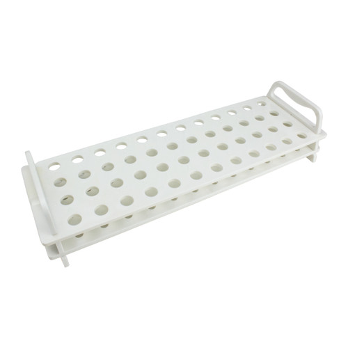 United Scientific® Rack For Micro Tubes, PC, 48 Places, White-UNITED P20203
