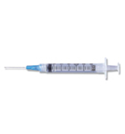 Disposable Syringes with Needles | Cap. (ML) : 3 | Needle Gauge x L (IN)-BD 309577