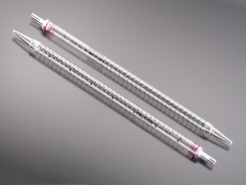 Falcon 100mL Serological Pipet, Polystyrene, 1.0 Increments, Individually Packed, Sterile, 5/Bag, 50/Case-CGW 357600
