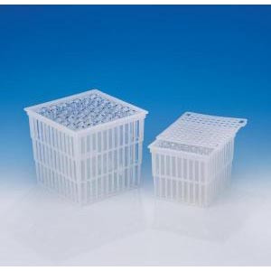 BASKET,PP,TEST TUBE,WITH/LID,9"X9"X9"-BEL F187390010