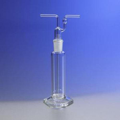 PYREX® Tall Form Gas Washing Bottle with Plain Tip Tube-CGW 1760-500
