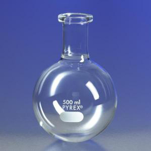 PYREX® Round Bottom Boiling Flasks w/Short Ring Neck-CGW 4260-22L