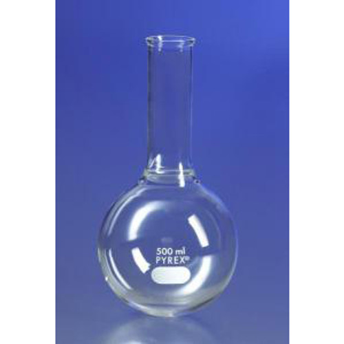 PYREX® Round Bottom Boiling Flasks w/Long Tooled Mouth-CGW 4280-500
