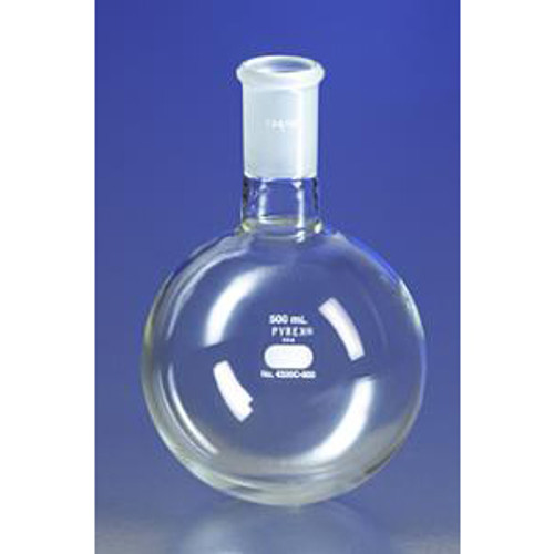 PYREX® Heavy Wall Short Neck Boiling Flask, Round Bottom, with Standard Taper Joints. Corning-CGW 4320C-250