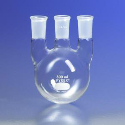 PYREX® Three Vertical Neck Distilling Flasks with 24/40 TS Joints-CGW 4950-5L