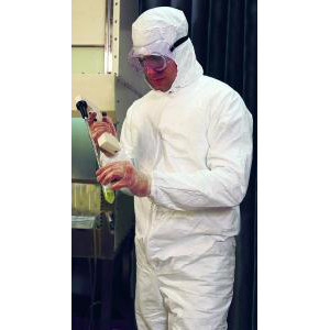 Isoclean Bound-Seam Cleanroom Tyvek® Apparel-DUPONT IC180SWH2X002500