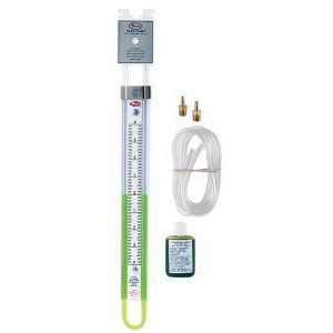 Portable U-Type Manometer, Plastic with Magnetic Clips-DWY 1223-24-W/M