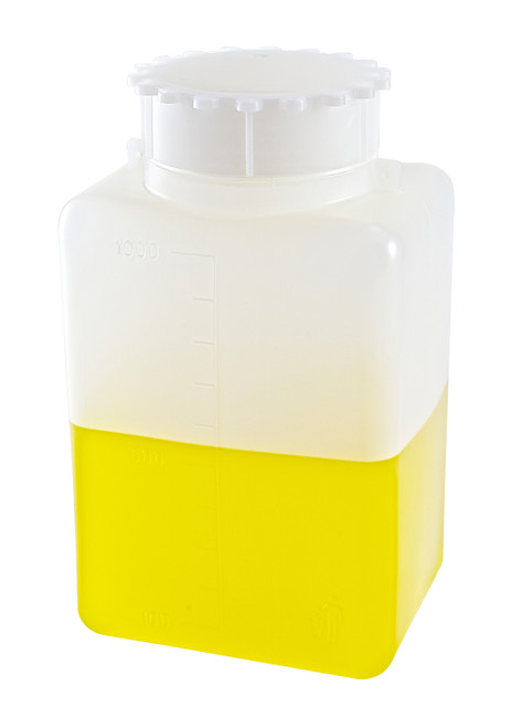 Bottle Square, HDPE/PP 1000mL-DYL 226295-1000