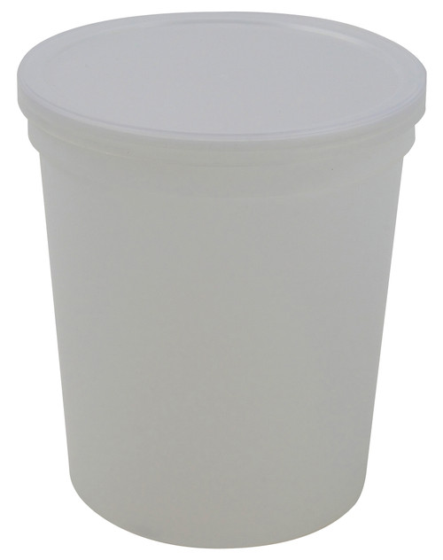 Container w Lid Natural, PPCO 32oz-DYL 453615