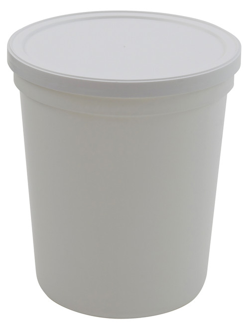 Container w Lid White, PPCO 32oz-DYL 454425