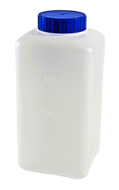 Bottle WM Square, HDPE 2000mL-DYL 501305-2000