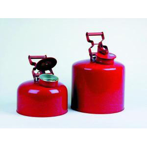 Red Galvanized Steel Waste Disposal Safety Cans. Eagle-EAGLE MFG 1425