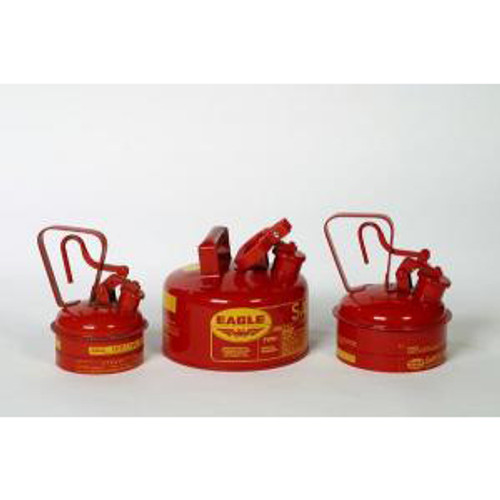 Galvanized Steel Type 1 Red Metal Safety Cans. Eagle-EAGLE MFG UI-10-S