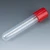 Centrifuge Tube, 15mL, Attached Red Screw Cap, PP, Printed Graduations, STERILE, 25/Bag, 20 Bags/Unit-GLB 6269