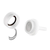 Filter Holders 25mm, open-face, Delrin Plastic, 6/pk-PALL 1107