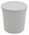 Container w Lid White, PPCO 16oz-DYL 454415