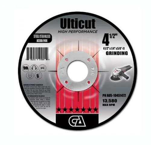 Ulticut 4 1/2" x 1/4" x 5/8"-11 T27  For Steel and Stainless Steel Grinding