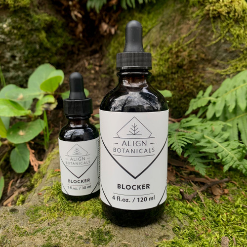 Two bottles of Align Botanicals Blocker Tincture