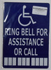 ring bell for assistance signage