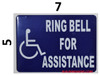 ring bell for assistance signage