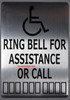 ring bell for assistance signage