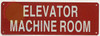 ELEVATOR MACHINE ROOM SIGN