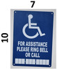 ring bell for assistance signage