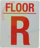 R FLOOR SIGN