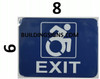 SIGNAGE EXIT - The Pour Tous Blue LINE
