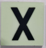 Glow in dark Number X sign The Liberty Line
