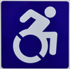 ADA-International Symbol of Accessibility (ISA) Sign Tactile Signs Ada sign