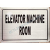 ELEVATOR MACHINE ROOM SIGN - NAPOLI ARGENTO LINE