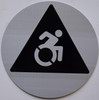 RESTROOM  Tactile Graphics Grade 2 Braille Text with raised letters