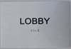 Signage  FLOOR NUMBER  Tactile Graphics Grade 2 Braille Text with raised letters