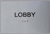 FLOOR NUMBER  Tactile Graphics Grade 2 Braille Text with raised letters  Signage