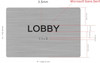 FLOOR NUMBER  Tactile Graphics Grade 2 Braille Text with raised letters  Sign