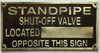 Sign Cast Aluminum  - cast bronze color/cast brass color