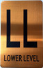 Sign LOWER LEVEL FLOOR NUMBER