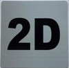 Apartment number 2D signage