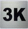 Signage Apartment number 3K