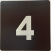 Signage Apartment number 4